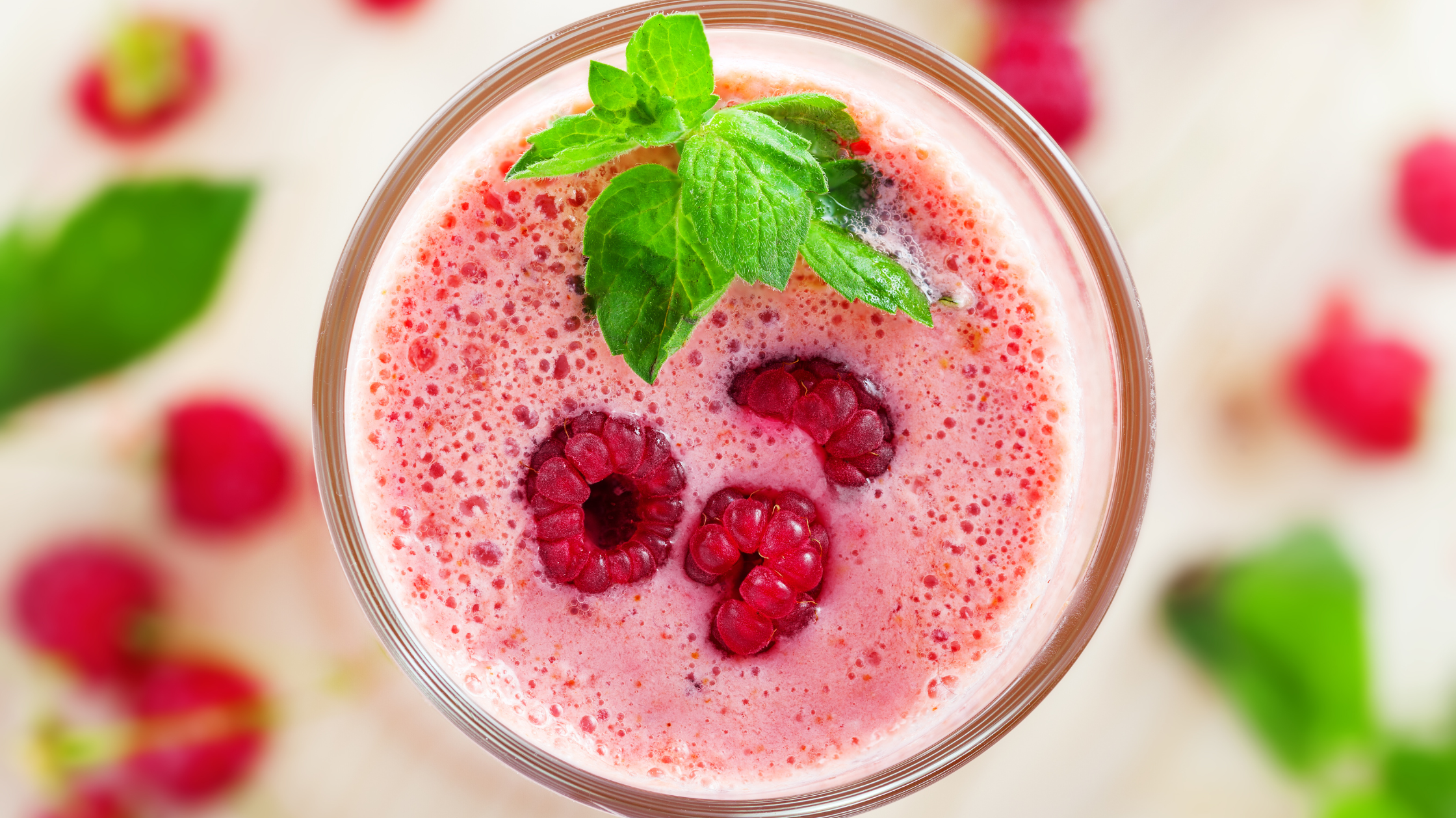 🍓Himbeer-Mandelshake mit Quark – fruchtiger Fatburner für zwischendurch