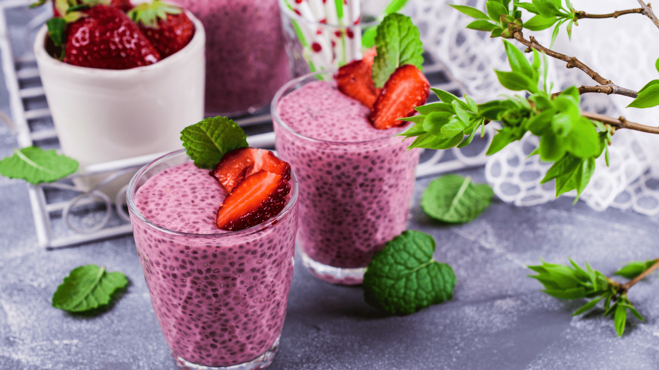 🚴♂️ NOM Smoothie mit Chiasamen – Der perfekte Smoothie für Radfahrer & Läufer 🏃♀️