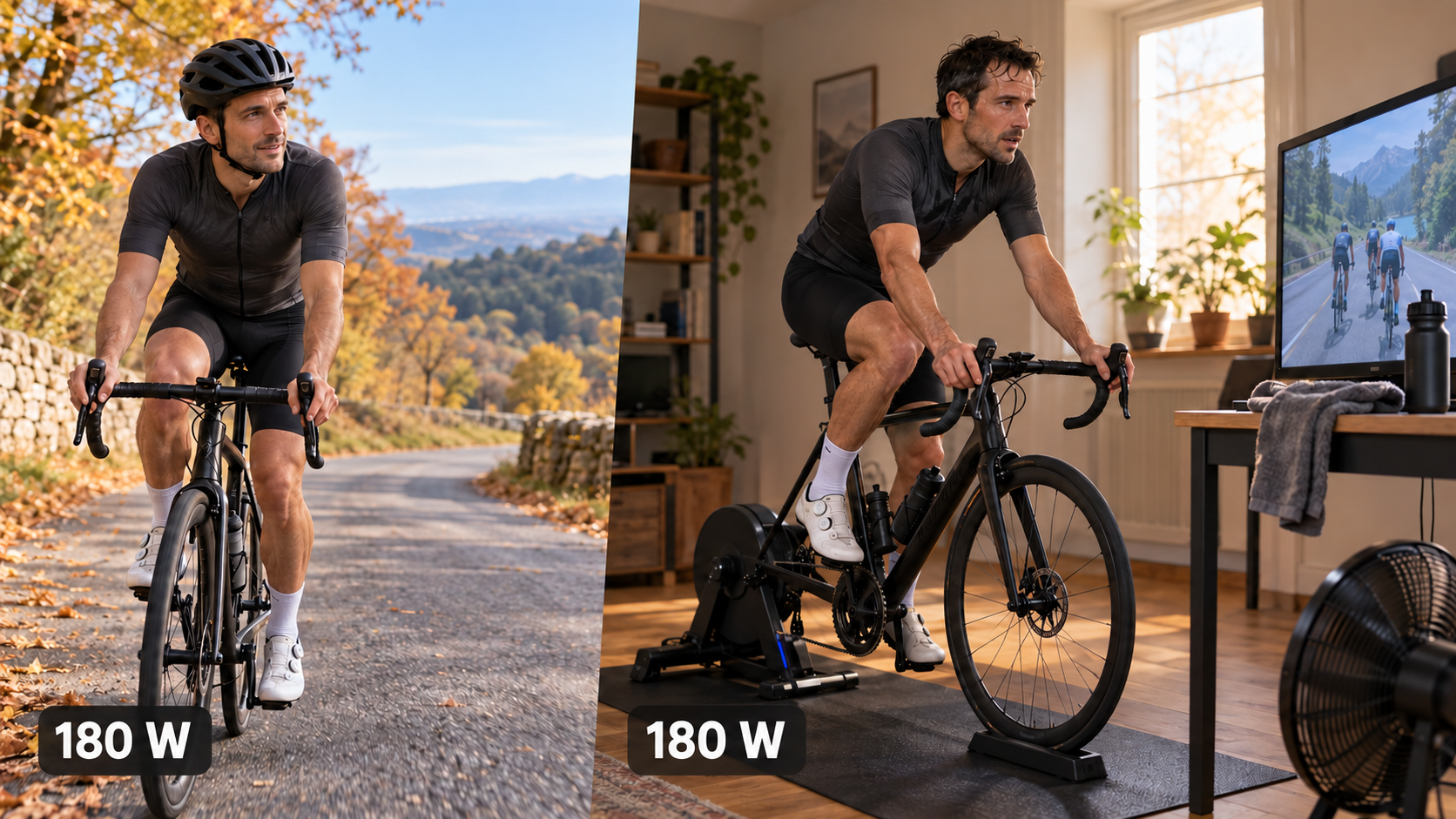 Indoor ist nicht draußen: Warum du auf der Rolle deine Wattwerte neu denken musst 🚴💦