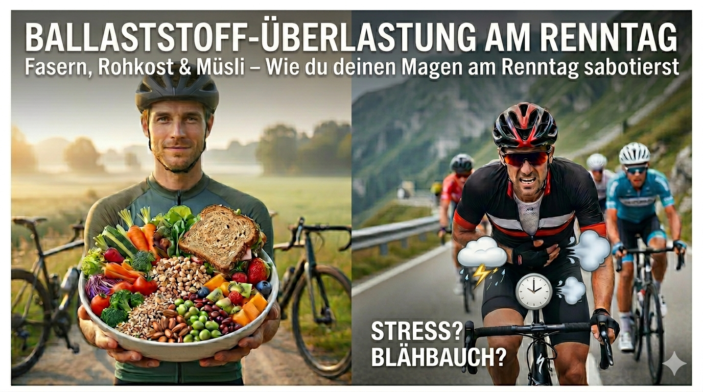 Ballaststoff-Überlastung – wenn gesundes Essen vor dem Rennen zum Problem wird 🚴🥦