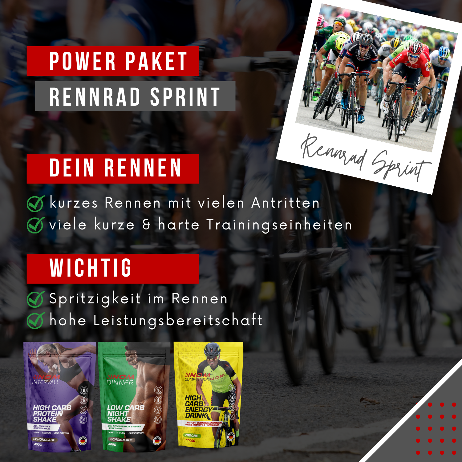 rennrad getränkepulver Paket Rennrad Sprint